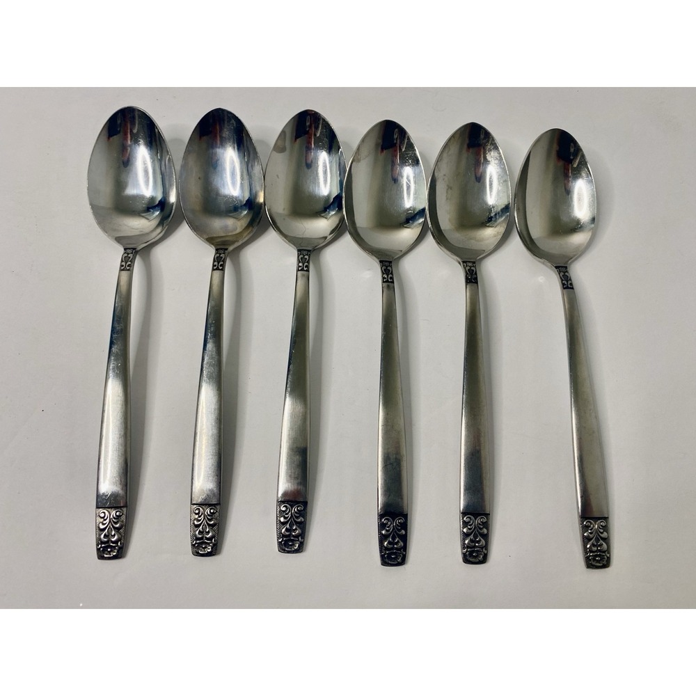 Stanley Roberts Rogers DANESMORE 6 Teaspoons Stainless Flatware
